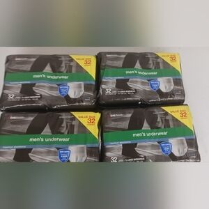 Men's Underwear Maximum Absorbency, 32 Count, L/XL. New